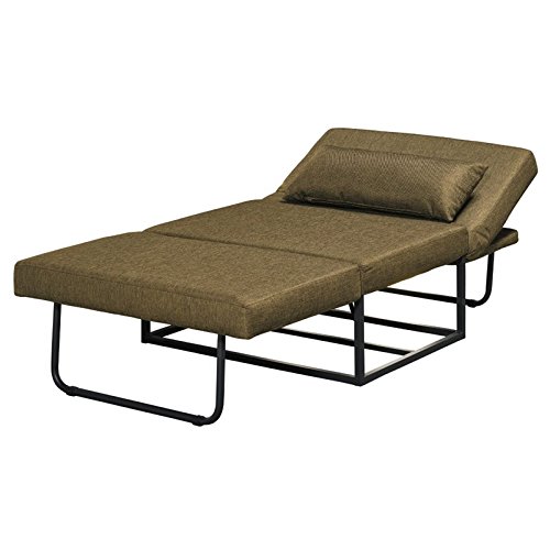 Hawthorne Collections Convertible Chaise Lounge in Taupe