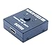 READO Hdmi Switch Switcher AB Bi-Directional Hub 2x1 or 1x2 HD 4K Ultra HD 1080P 3D HDCP Passthrough Iron Black Mini