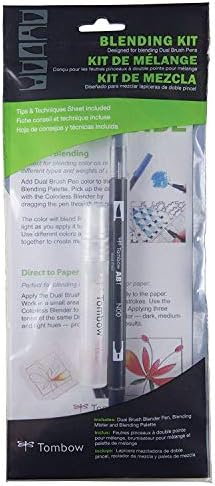 Tombow 56180 Blending Kit. Includes Blending Palette, Colorless Blender, Spray Mister, and Blending Guide 3 Pack