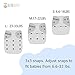 ALVABABY 6 Pack Cloth Diaper with 12 Inserts One Size Adjustable Washable Reusable Diaper Cover for Baby Girls and Boys