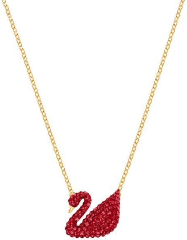 Smilelady Women's Jewelry S925 Sterling Silver red swan Necklaces Presents for Birthday Valentines Anniversary Wife Girl Mother As Pictures