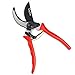 JERXUNY Hand Pruning Shear - Bypass Garden Shears, Shrub & Hedge Clippers, Tree Trimmer - Safety Lock, Sharp SK5 Steel Edge, Antiskid Handle Red