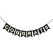 AHAYA Congratulations Congrats Banner, 2022 Graduation Party Decoration Supplies, Retirement or Wedding Anniversary Party Decorations, Shimmering Gold Letters & Black Background, NO Assembly Required