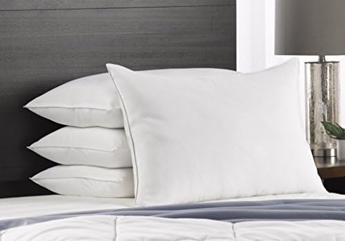 Exquisite Hotel Soft King Size Bed Pillows- 4 Pack White Hotel Pillows- Gel Fiber Filled Soft Gel Pillows with Hypoallergenic Classic Cover- Best Pillow for Stomach Sleepers