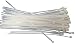 NiftyPlaza 18 Inch Cable Zip Ties, 100 Pack, 75 lb Tensile Strength, Professional Grade UV Weather Resistant - HEAVY DUTY (100 Natural/Clear Cable Ties)