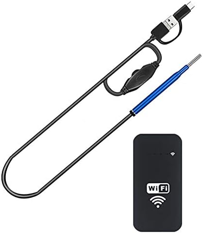 Daily Necessities 3-in-1 ear cleaning camera, 720P HD camera 3.9mm otoscope, Visual ear tool WiFi Android ear spoon