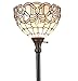 Amora Lighting Tiffany Style Floor Lamp Floral Torchiere Standing 72