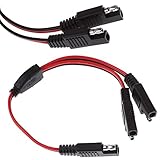 Hi-Pro Battery Tender SAE DC Power Automotive DIY Connector Cable Y Splitter Cord 28cm