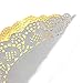 Heeler 40 Pcs Gold Lace Paper Doilies Gold Foil Oval Paper Doilies Cake Packaging Golden Paper Mat Doily 11.5 Inch