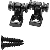 OVSAL 2 PCS Black Roller String Retainer String Trees for Electric Guitar Roller String Tree Roller String Guide for Strat St Tele Telecaster Electric Guitar