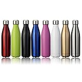 KING DO WAY 17oz Double Wall Vacuum Insulated Stainless Steel Water Bottle Perfect for Outdoor Sports Camping Hiking Cycling, with a Cleaning Brush for Free Gift