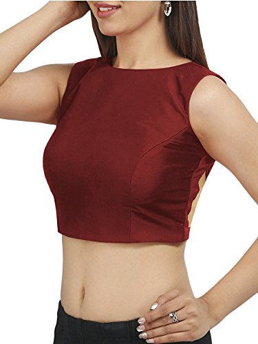 Silk Saree (Blouse50R1_P_Maroon)