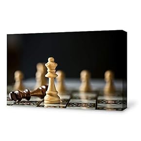 Canvas Wall Art for Living Room, Bedroom Chess Canvas Prints for Home Decoration Ready to Hang - 12x18 inches