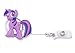 Finex 4 Pcs Set My Little Pony Badge ID Clip Reel Retractable Holder Office Work Nurse Name Badge Tag Clip On 30 inch Cord Extension Fluttershy Rainbow Dash Twilight Sparkle Pinkie Pie