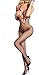Dovee Sexy Funny Adult Sex Tempting Mesh Pantyhose Lingerie Bodysuit Open Crotch&Bust Nightwear Tights Bodystockings (Black)