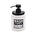 Avanti Linens - Soap Dispenser/Lotion Pump, Guest Bathroom Essentials, Modern Home Decor (Chalk It Up Collection)