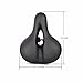 OUTERDO Dual Spring Design Big Bum Extra Comfort Bicycle Bike Saddle Seat 25 * 20cm Black black