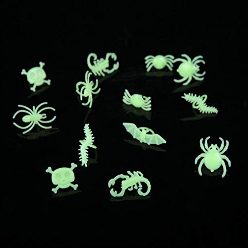 MXXGMYJ Halloween Glow in The Dark Bugs Ring,Toy Glowing Luminous