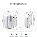 Wireless Doorbell, BRIGHTSHOW Waterproof Wall Plug-in Cordless Door Chime at 1000-feet Range with 36 Tunes, 1 Push Button & 2 Receivers without Battery Required (White)