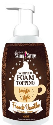 Jordan's Skinny Gourmet Syrups Barista Style Whipped Foams - French Vanilla, Salted Caramel, Marshmallow