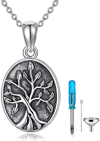 Popkimi Tree Of Life Pendant Neckalce For Ashe Sterling Silver Pet Cremation Jewelry Amazon Com Au Clothing Shoes Accessories