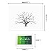 Fingerprints Tree, Proboths Creative Wedding Guest Signature Sign-in Book Canvas Ballons Tree Fingerprints Painting Decor for Wedding Party with 4pcs Ink Pads Green