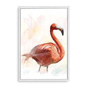 Framed Canvas Home Artwork Decoration Animal Portrait Canvas Wall Art for Living Room, Bedroom - 16x24 inches