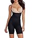 SPANX Two-Timing Open-Bust Torsette Mid-Thigh Bodysuit (10048R), Very Black/Taupe, l