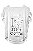 Game Of Thrones - I Love Jon Snow Womens Dolman T-Shirt - White