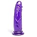 Pleasure Strap On Dildo with harness - 6.5 inches - Jelly - Color (Dark)