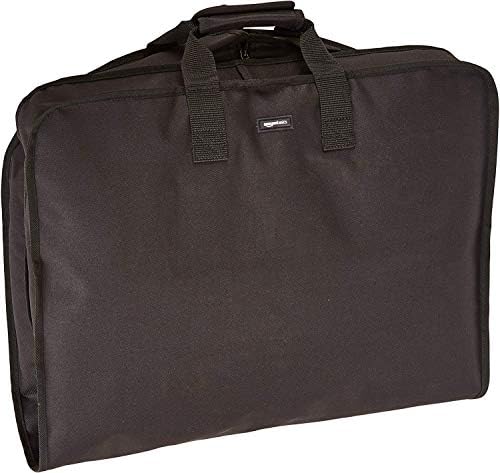 AmazonBasics Travel Hanging Luggage Suit Garment Bag – 22 Inch, Black