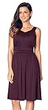 UniSweet Women's Elegant Vintage Ruched Pleated Casual Swing Dress
