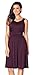 UniSweet Women's Elegant Vintage Ruched Pleated Casual Swing Dress