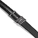 SlideBelts Men's Classic Belt - Custom Fit (Black Leather with Gunmetal Buckle (Vegan), One Size)