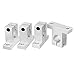 uxcell 4pcs SK8 Aluminum Linear Motion Rail Clamping Guide Support for 8mm Dia Shaft