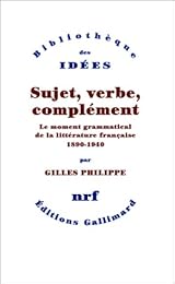 Sujet, verbe, complément