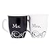Dicksons Mr. and Mrs. Poem Black and White 16 Oz. Ceramic Stoneware Mug Set of 2