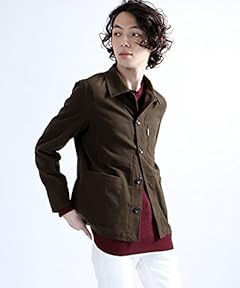 Vincent et Mireille Moleskin Work Jacket 15598900010: Olive Vincent et Mireille Moleskin Work Jacket 15598900010: Olive