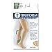 Truform Surgical Stockings, 18 mmHg Compression for Men and Women, Thigh High Length, Closed Toe, Beige, Large