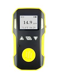 Detector de dióxido de azufre SO2 de FORENSICS   ABS y goma antideslizante de agarre   A prueba de agua, polvo y explosiones   Batería de Li ion 1500mAh   Alarmas de sonido, luz y vibración ajustables   0 20 ppm SO2