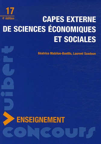 CAPES externe de sciences économiques et sociales