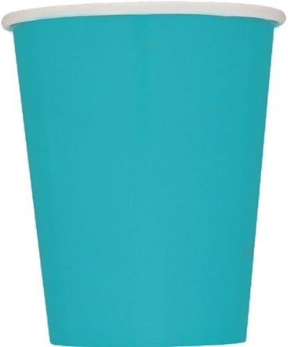Unique Caribbean Teal Paper Cups