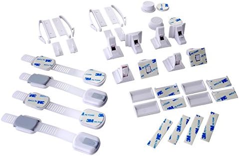 Easy Install Magnetic Baby Safety Locks; 8 Locks, 2 Keys - BONUS Pack Also Includes 4 Appliance Safety Locks and 4 Drawer Locks - No Drills or Screws