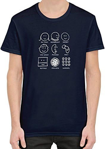 Teezer Tee History of Art T-Shirt for Men Tee Combed/Ring-Spun Cotton| Premium Quality DTG Printing for Men
