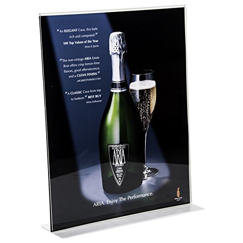 image for Clear-Ad - LHC-1114 - Double Sided Acrylic Upright Sign Holder 11x14 -