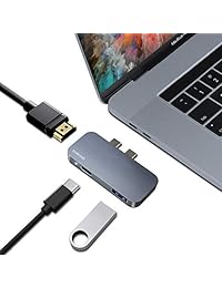 Towond   Adaptador USB C 3 en 1 para MacBook Pro 2018 2017 2016 de 13 pulgadas (15''), color gris