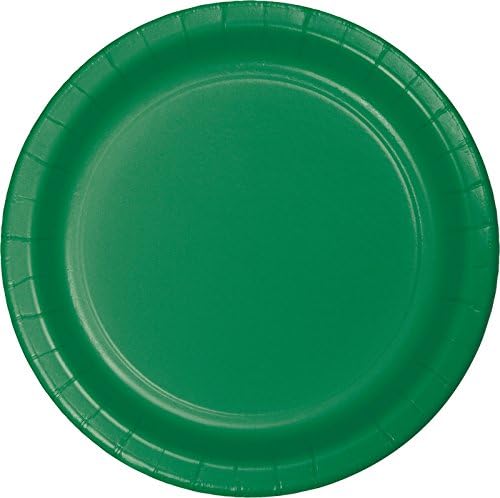 75-Count Value Pack Paper Dessert Plates, Emerald Green