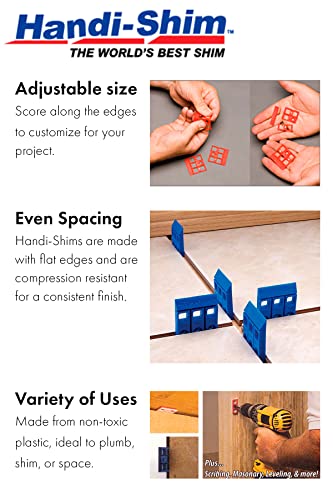 Heavy Duty Reusable Plastic Construction Shims For Spacing, Leveling - View #6