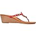 Vionic Womens Park Orchid Toepost Wedge Sandal