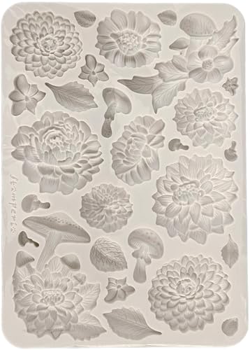 Stamperia - Silicone Mould A5 for Scrapbooking, Bullet Journals and More, Non-Stick Surface, Suitable for Air-Dry Clay, Resin and More, Perfect for Crafts and Gifting (Master of Magic, Peony)